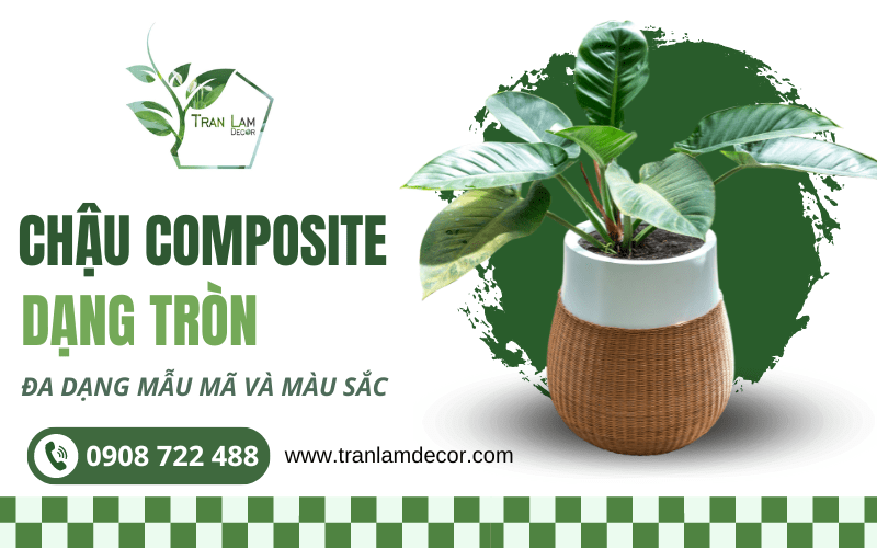 chậu composite tròn