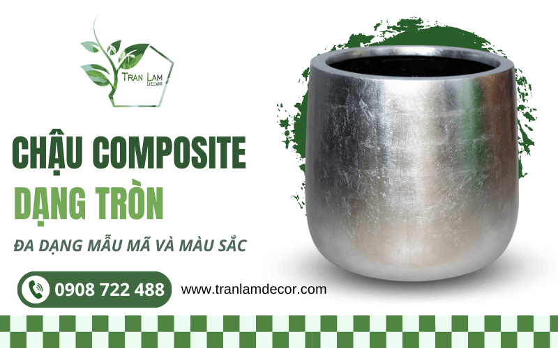 chậu composite tròn